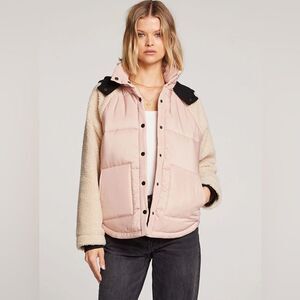 NWT SALT WATER LUXE button‎ jacket size small with detachable hood-